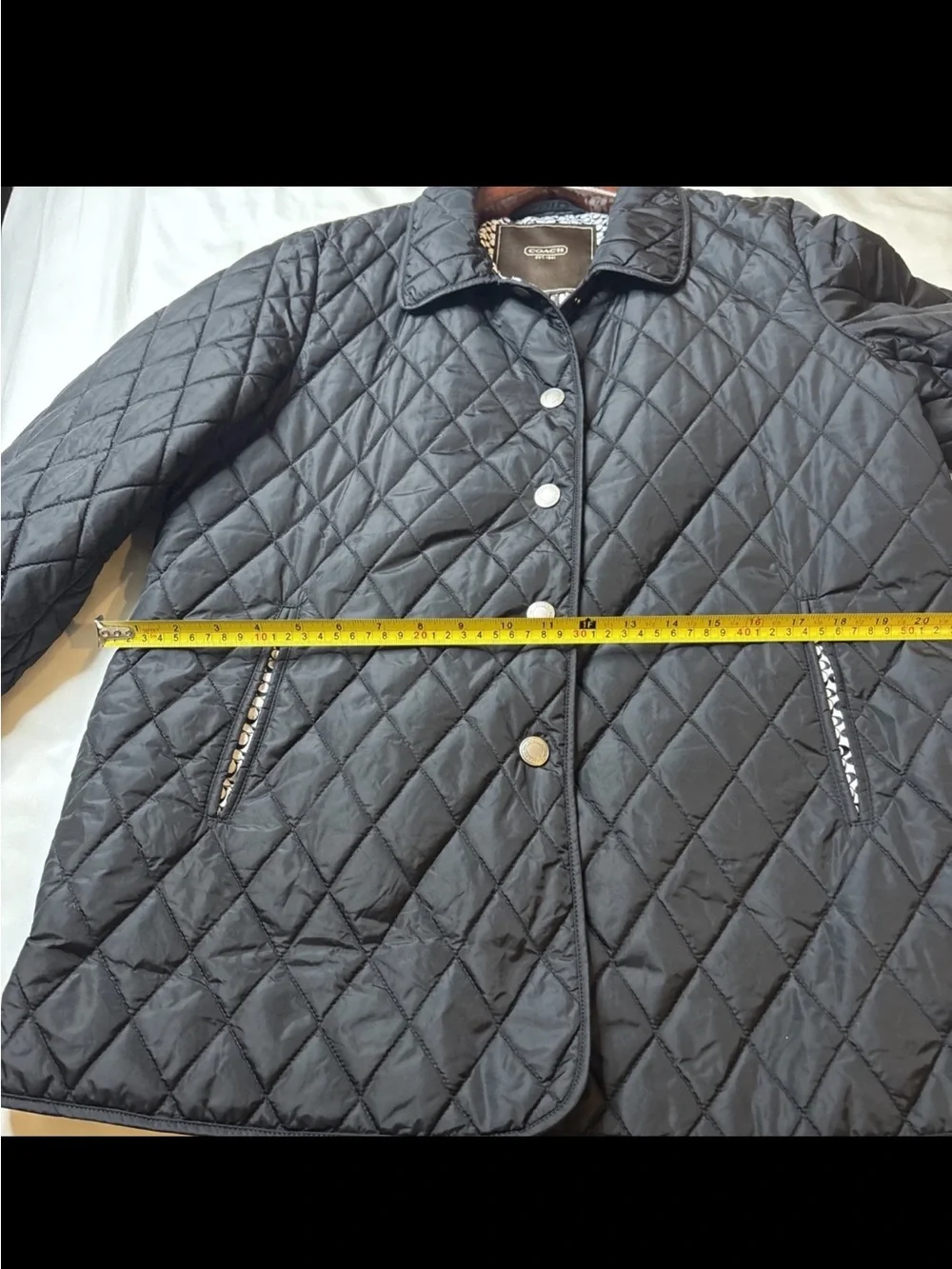 Coach signature quilted